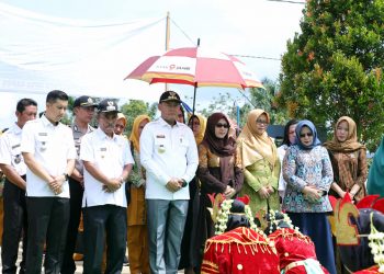 Bupati dan Wakil Bupati Tebo Tinjau Lima Titik Pembangunan Desa Sapta Mulia