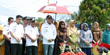 Bupati dan Wakil Bupati Tebo Tinjau Lima Titik Pembangunan Desa Sapta Mulia