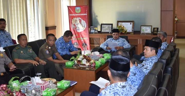 Wabup Hilallatil Badri Pimpin Rapat Forkompinda Bentuk Timsus Penanganan Covid-19