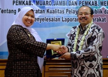Bupati Masnah dan Ketua Ombudsman RI Tandatangani MoU Tentang Peningkatan Kualitas Pelayanan Publik