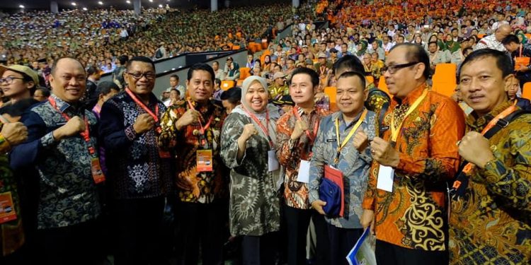 Masnah Hadiri Rakornas Penanggulangan Bencana yang Dibuka Presiden Jokowi