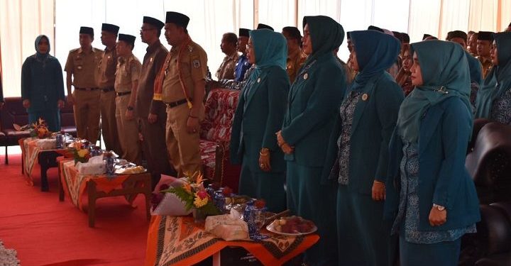 Wabup Sarolangun Hadiri Sertijab Camat Dan Pelantikan Ketua PKK Kecamatan Pelawan