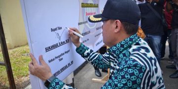 Bupati Tebo Hadiri Penandatanganan Fakta Integritas Pembangunan ZI