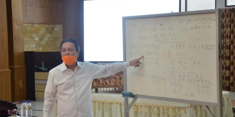 Kemensos RI Gelar Teleconference Dengan Bupati Batanghari