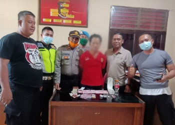 Anggota Polsek Pamenang Ringkus Satu Orang Kedapatan Simpan Narkoba