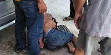 Jambret Babak Belur Setelah Aksinya Digagalkan Warga