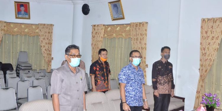 Bupati Batanghari Sampaikan LKPJ dan LKPD 2019 Pada Paripurna DPRD Melalui Vidio Teleconference