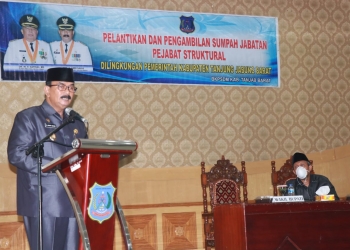 Wabup Amir Sakib Lantik 4 Pejabat Struktural Lingkup Pemkab Tanjab Barat