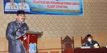 Wabup Amir Sakib Lantik 4 Pejabat Struktural Lingkup Pemkab Tanjab Barat