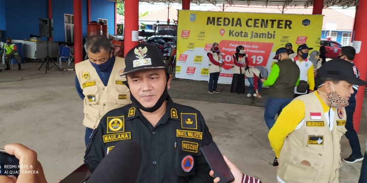 Wawako Maulana Pimpin Apel Pelepasan Petugas Kemanusiaan Tentang Penggunaan Masker