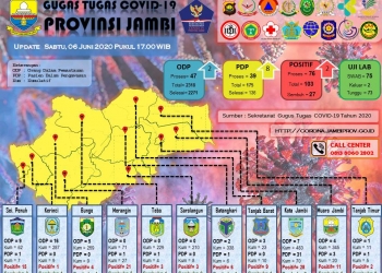 Ini Asal Daerah 2 Pasien Positif Covid-19 di Provinsi Jambi