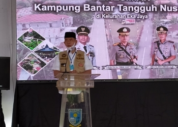 Walikota Fasha Hadiri Peresmian Kampung Bantar Binaan Kepolisian Jambi