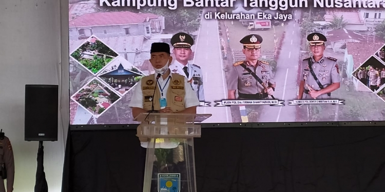 Walikota Fasha Hadiri Peresmian Kampung Bantar Binaan Kepolisian Jambi
