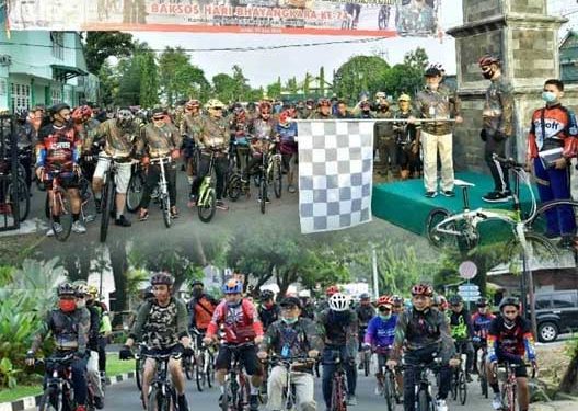 Hari Bhayangkara Ke-74, Fachrori Lepas Gowes Sinergitas