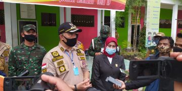 Walikota Fasha Bersama Unsur Forkopimda Tinjau Beberapa Sekolah Dengan  Protokol Kesehatan