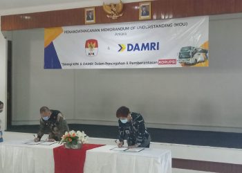 Cegah Penyelewengan,  KPK-Damri Sepakati Kerja Sama Antikorupsi