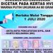Mulai 1 Juli 2020 Cetak Dokumen Kependudukan Selain KTP-el  Bisa Dicetak Di Kertas HVS