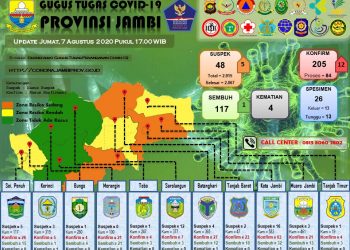 Pasien Positif Covid-19 Di Provinsi Jambi Bertambah 12  Orang, 1 Anak Berumur 3 Tahun