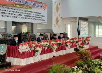 DPRD Merangin Gelar Paripurna Mendengar Pidato Kenegaraan Presiden RI