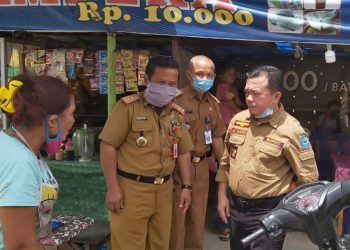 Bupati Merangin Pimpin Penertiban PKL Berjualan Di Pasar Bawah 