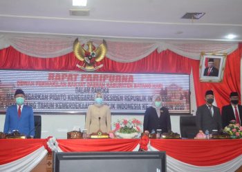 Bupati Syarhirsah Hadiri Rapat Paripurna DPRD Batang Hari Dalam Rangka Mendengarkan Pidato Kenegaraan Presiden RI