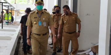 Walikota Fasha Sidak Pembangunan Pasar di Pasir Putih