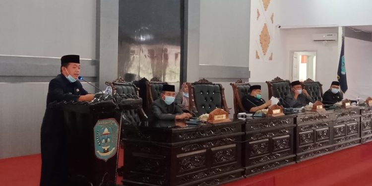 DPRD Merangin Gelar Sidang Paripurna Dengarkan Penyampaian Nota Keuangan RPAPBD 2020