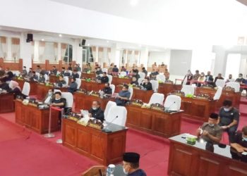DPRD Merangin Gelar Rapat Paripurna Dengarkan Jawaban Pemerintah Terhadap RPAPBD 2020