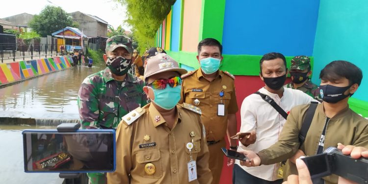 Wawako Maulana Lounching Padat Karya Kali Bersih