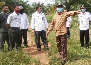 Plt Bupati  Merangin Tinjau Lokasi Pemakaman Pasien Covid-19
