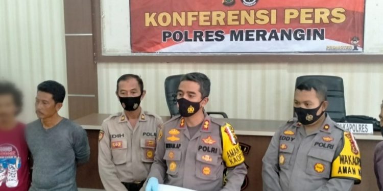 Tersangka Pelaku Pembunuhan Burhanudin Warga Dusun Baru Tabir Ditangkap Polisi 