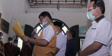 Cawagub Nomor Urut 2 Syafril Nursal Kukuhkan Tim Kecamatan Mersam