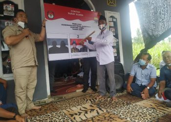Simulasi Pencoblosan Masyarakat Desa Aro Berduyun-duyun Coblos No Urut 2 Fachrori Umar – Syafril Nursal