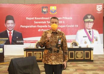 Sekda Tanjab Barat Ikuti Rakor kesiapan Pilkada Serentak Tahun 2020
