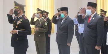 Wabup Hadiri Peringatan Hari Bhayangkara ke 74 Polres Tanjab Barat