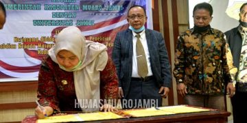 Bupati Muaro Jambi Teken Kesepakatan Bersama Unja