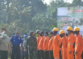 Masnah Busro Jadi Irup Apel Kesiapan Penanggulangan Karhutla