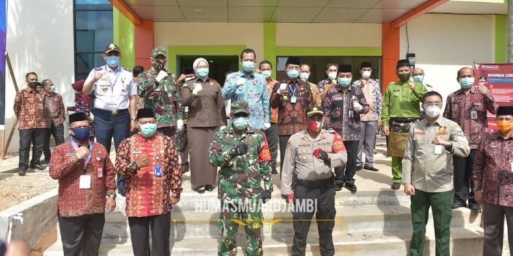Wabup Dampingi Gubernur Jambi Resmikan Rumah Isolasi Covid-19