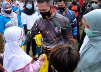 Bupati Masnah Dampingi Kapolda Canangkan Kampung Tangguh Anti Narkoba