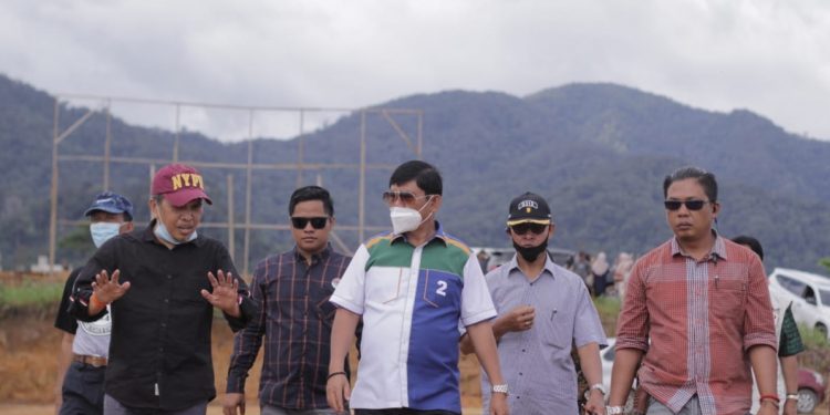 Syafril Nursal Pantau Pembangunan Pondok Pesantren Internasional Ummul Quro