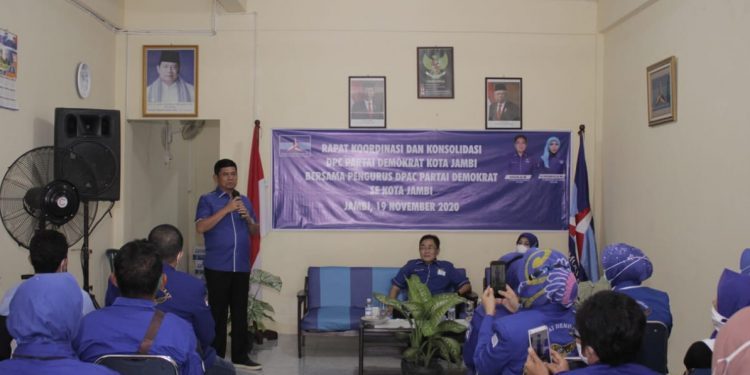 Syafril Nursal Gelar Rapat Koordinasi Bersama DPC Demokrat Kota Jambi