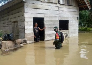Banjir Belum Surut, Masyarakat  Terdampak Banjir Di Wilayah Tabir Masih Butuhkan Bantuan Bahan Makanan