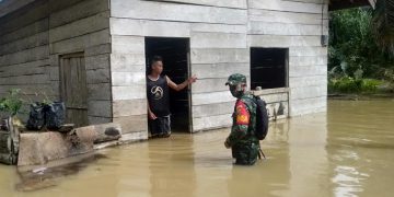 Banjir Belum Surut, Masyarakat  Terdampak Banjir Di Wilayah Tabir Masih Butuhkan Bantuan Bahan Makanan