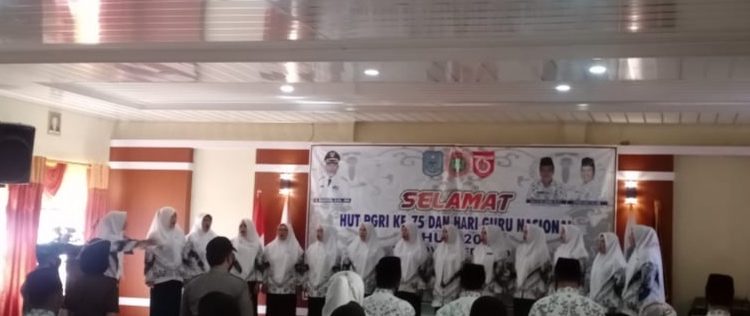Momen HUT PGRI Ke-75 Dan HGN 2020,  Dinas Pendidikan Dan Kebudayaan Merangin Usulkan 2.000 Guru Honorer Diangkat  Menjadi PPPK