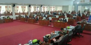 DPRD Merangin Gelar Rapat Paripurna Dengarkan Penyampaian Bupati Tentang KUA Dan PPAS 2021