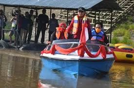 Bupati Masnah Akan Bangun Infrastruktur Danau Tangkas