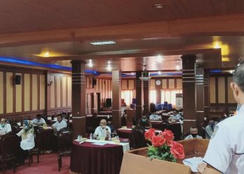 Mewakili Plt Bupati H.Mashuri, Kepala Bappeda Merangin Pimpin  FGD Penetapan Dan Pengelolaan Warisan Geologi