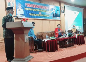 Plt Bupati Merangin H Mashuri Buka Sosialisasi Permendagri Nomor 72