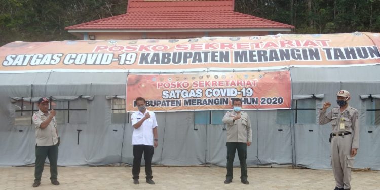 BPBD Merangin Terus Siagakan Petugas Di Posko Sekretariat Satgas Covid-19