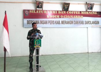 Dandim 0420/Sarko Silaturahmi Dengan Wartawan Liputan Merangin Dan Sarolangun 